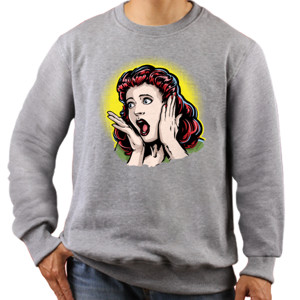 Jaket Sweater Lady Pop Art