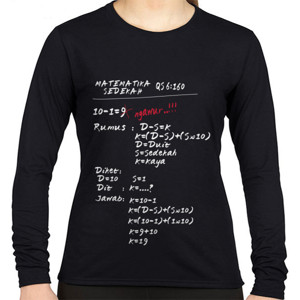 Kaos Kaos Dakwah Matematika Sedekah (Lengan Panjang)