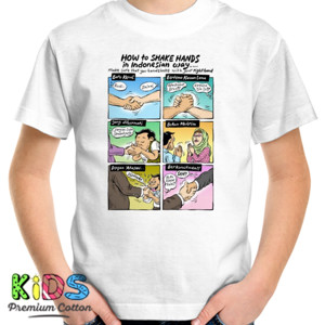 Kaos Mice cartoon: How to Shake Hands Indonesian Way