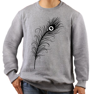 Jaket Sweater Peacock Feather