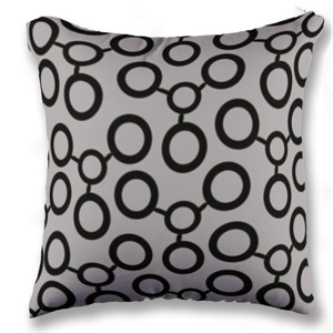 Bantal Sofa Grey Pattern Beludru (Velboa) - Customic47