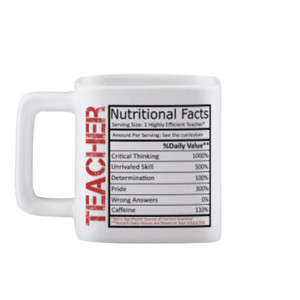 Mug Kotak ME-0022 Teacher Nutritional Facts
