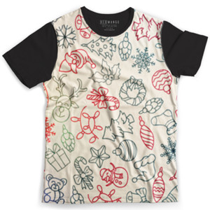 Kaos Fullprint Kaos Pattern Natal