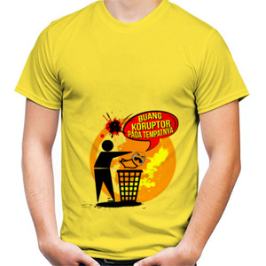 Kaos Buang Koruptor pada Tempatnya