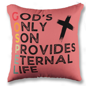 Bantal G-O-S-P-E-L Retro Black