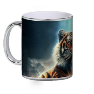 Mug Silver Tiger Warrior Spirit