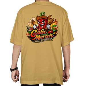 Kaos Oversize Kaos Cabai Pedas Nusantara