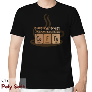 Kaos Kaos pria tema kopi 017