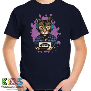 Kaos Kucing Grunge 90-an