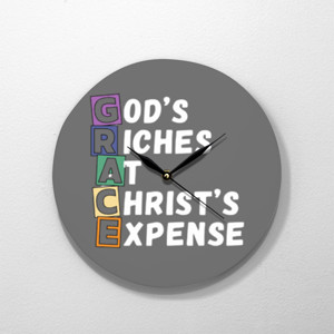 Jam Dinding G-R-A-C-E Round Wall Clock