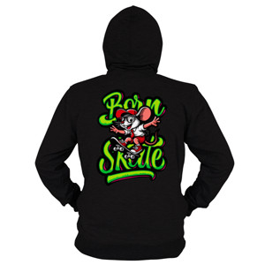 Hoodie Zipper Skate my life