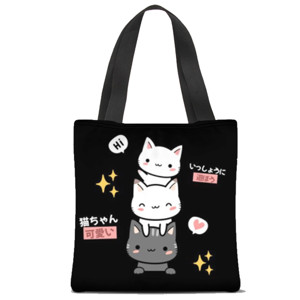 Tas Tote Fullprint Nekochan