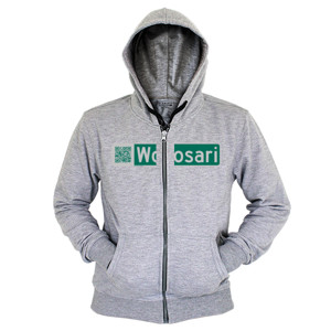 Hoodie Zipper Wonosari - Kaos kotamu mengINSPIRASI - Polos