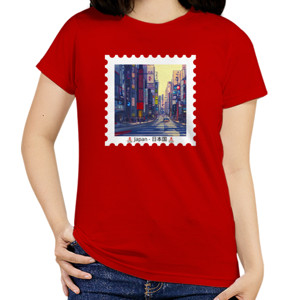 Kaos Kartun Manga Tokyo Jepang Desain Perangko 2