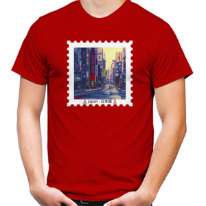 Kaos Kartun Manga Tokyo Jepang Desain Perangko 2