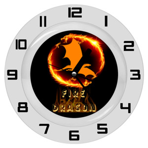 Jam Dinding JAM DINDING - FIRE DRAGON