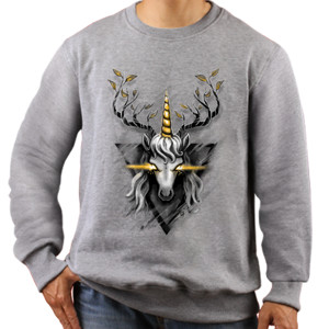 Jaket Sweater Gold Unicorn