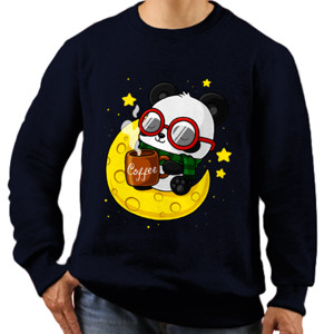 Jaket Sweater Coffe Panda