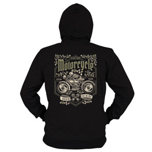 Hoodie Zipper custom motorcycle 
