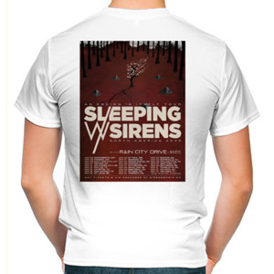 Kaos SLEEPING WITH SIRENS NORTH AMERICA TOUR 2026 PUTIH