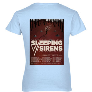 Kaos SLEEPING WITH SIRENS NORTH AMERICA TOUR 2026 PUTIH