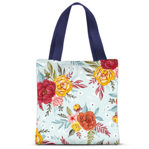 Tas Tote Fullprint floral