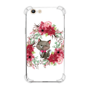 Casing HP Kucing Di Bunga