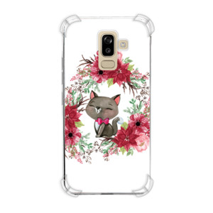 Casing HP Kucing Di Bunga
