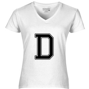 Kaos Kaos Huruf D Keren