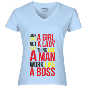 Kaos kaos wanita-typographi-boss