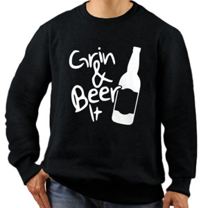Jaket Sweater Grin and Beer it