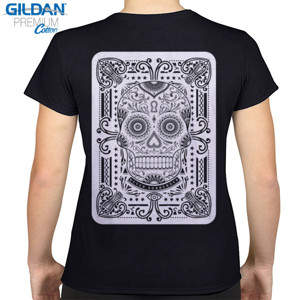 Kaos SUGAR SKULL CARD 3 back print