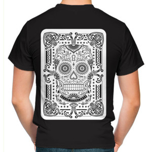 Kaos SUGAR SKULL CARD 3 back print