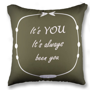 Bantal Simple Picture - Quote about Love