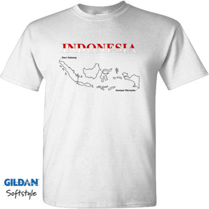 Kaos Indonesia Sabang Merauke (Warna Terang)