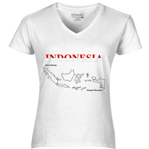 Kaos Indonesia Sabang Merauke (Warna Terang)
