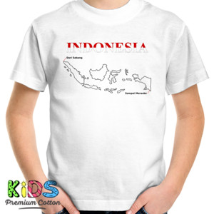 Kaos Indonesia Sabang Merauke (Warna Terang)