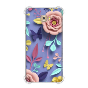 Casing HP Bunga Mawar Merah Muda dan Ungu