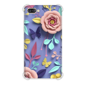 Casing HP Bunga Mawar Merah Muda dan Ungu