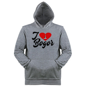 Jaket Hoodie I love bogor