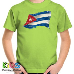 Kaos Cuba Grunge Flags