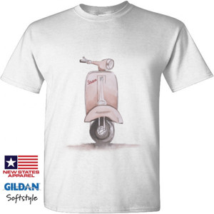 Kaos Vespa Watercolour #1