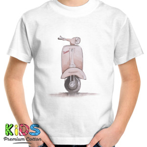 Kaos Vespa Watercolour #1