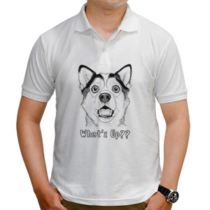 Kaos Polo Funny Dog - Anjing Lucu
