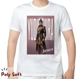 Kaos Kaos Yudhistira Poly Soft White Tee