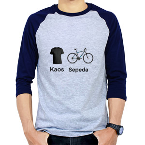 Kaos Raglan Kaos sepeda