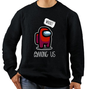 Jaket Sweater Kaos Among Us - Where? (CLAMS08)