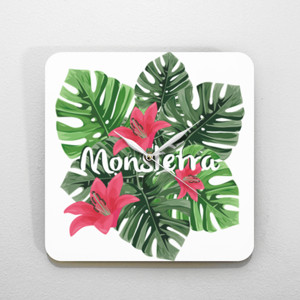 Jam Dinding Monstera Clock