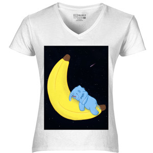 Kaos Co_mbro Sleep (Kaos V-Neck Wanita *RedMango)