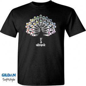 Kaos Coldplay Peacock Hindi